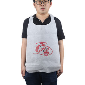 Produttore personalizzato aragosta monouso grembiule Non tessuto impermeabile a prova di olio bavaglini per adulti Non tessuti per mangiare senza problemi - Product Image 4