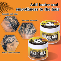 Gel Coiffant Tresses 120ml Fixation Extra Forte Nourrissant Gel de Contrôle des Bords pour Locs Personnalisé en Usine Gel pour Tresses Sans Résidus Blancs