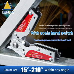 प्रमाणित समायोज्य चुंबकीय वेल्डिंग उपकरण कोण स्केल 35 °/90 °/180 ° संरेखण प्रत्यक्ष कारखाना बिक्री - Product Image 4