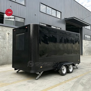 COGSUN Chariot alimentaire personnalisé avec autocollants, remorque alimentaire mobile pour boulangerie, chariot à burgers et frites, chariot à glaces, remorque de concession entièrement équipée - Product Image 6