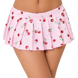 Minifalda Casual de Mezclilla Transpirable y Ecológica para Mujer, Estilo Sexy con Volantes Plisados, Lencería con Cintura Natural para Juego de Roles de Colegiala - Product Image 2