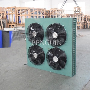 Condensador de <span class=keywords><strong>Aire</strong></span> Refrigerado por Tubo de Cobre con Cuatro Ventiladores para Unidad de Condensación de Refrigeración de Cámaras Frigoríficas, Gran Venta - Product Image 3