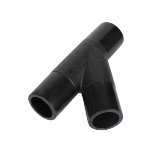 ISO 4427 HDPE 45 Branche Y Té Raccords <span class=keywords><strong>de</strong></span> tuyauterie Connexion à souder PN16 Moulage à l'eau Traitement des tubes en plastique Tête fabriquée en Chine - Product Image 2