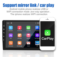 Lecteur Android universel pour voiture 9 pouces avec écran tactile, compatible Apple CarPlay, Android Auto et caméra de recul