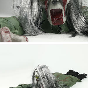 Zombie rampant sur le sol, accessoire d'Halloween effrayant, décoration de fête extérieure, décoration d'horreur, plan de scène, fantôme rampant, voix - Product Image 5