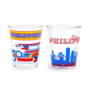 Verres à shot mexicains imprimés colorés, souvenirs de voyage personnalisés avec logo, fournis directement par l'usine aux Philippines - Product Image 1