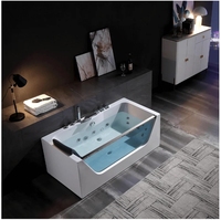 Robinet de baignoire en acier inoxydable de type tête de canard en finition chromée pour accessoires de quincaillerie de salle de bain