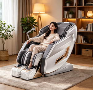 Luxury 4D Shiatsu Kneading Tapping Stretching Multi Auto Programs Intelligent Voice Control Chair - Product Image 1