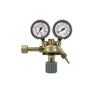 Régulateur de gaz pour soudage professionnel avec double manomètre et corps en laiton - Product Image 2