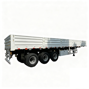 <span class=keywords><strong>Semi</strong></span>-<span class=keywords><strong>remorque</strong></span> à <span class=keywords><strong>plateau</strong></span> latéral pour <span class=keywords><strong>camion</strong></span> de fret en acier à 3 essieux UVINT entièrement neuve, <span class=keywords><strong>plateau</strong></span> de conteneur à 3 essieux UVINT entièrement neuve - Product Image 2