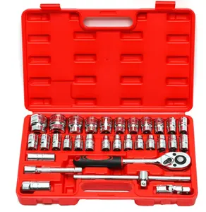 32 Stuks Metrische Mechanische Machine Reparatie Auto Reparatie Dopsleutel Hardware Gereedschapset