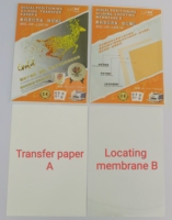 Papel de Transferencia por Agua Metálico Láser Reactivo al Tóner, Papel de Calcomanía Ecológico Brillante Metálico Dorado y Plateado