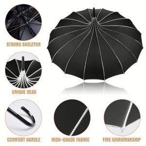 Sombrilla Clásica Vintage Estilo Pagoda en Color Marfil, Parasol Antiguo para Bodas Reales, Fiestas, Fotografía, Decoración y Regalos - Product Image 3
