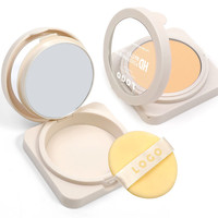 Anti-cernes personnalisé contrôle de l'huile longue durée poudre pour le visage maquillage mat minéral pressé poudre de réglage compact