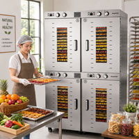 88 Lagen 425L Grote Capaciteit Fruitdroogmachine Commercieel 304 RVS Gaas Voedseldehydrator 7400W voor Industrieel Gebruik