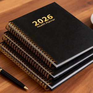 <span class=keywords><strong>Carnet</strong></span> <span class=keywords><strong>de</strong></span> bien-être quotidien <span class=keywords><strong>personnalisé</strong></span> 2026 avec couverture rigide et spirale dorée pour le suivi <span class=keywords><strong>de</strong></span> la <span class=keywords><strong>santé</strong></span> et la planification des objectifs - Product Image 2