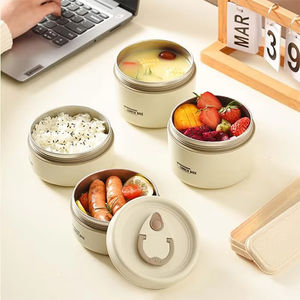 Lonchera Bento de Acero Inoxidable al por Mayor con Diseño Innovador, Recipiente Portátil para Comida para Comidas para Llevar como Niños - Product Image 2