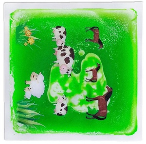 30 CM Listo para Enviar 6 Piezas de Baldosas Líquidas Sensoriales para Piso con Diseño de Animales para Aliviar el Estrés y la Educación Sensorial para Niños Autistas - Product Image 3