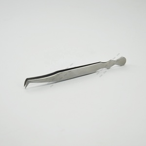 Hot Selling Professional Narrow Fine Points <b>Eyelash</b> Extension Tweezers <b>Under</b> Your Private Label - Product Image 4