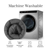Couette matelassée en microfibre coréenne épaissie 1 pièce, taille King, pour l'hiver, vente en gros, gris, noir, blanc