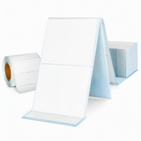 Étiquette d'expédition thermique imperméable 4x6 pouces (100x150mm) en rouleau et pliée pour la logistique et les coursiers