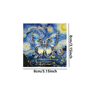 Marcapáginas Metálico con Cadena de Mariposa Colorida de <span class=keywords><strong>Van</strong></span> <span class=keywords><strong>Gogh</strong></span>, Regalo para Amantes de <span class=keywords><strong>los</strong></span> Libros, Lectores, Mujeres, MOQ Bajo - Product Image 3