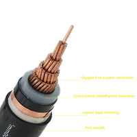 Cable Eléctrico Subterráneo de Bajo Voltaje de 1000v, Conductor de Cobre con Aislamiento Multifilar XLPE, Cable de Alimentación XLPE
