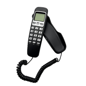 Mini téléphone <span class=keywords><strong>fixe</strong></span> mural filaire avec affichage LCD et identification de l'appelant pour la maison et le bureau - Product Image 3