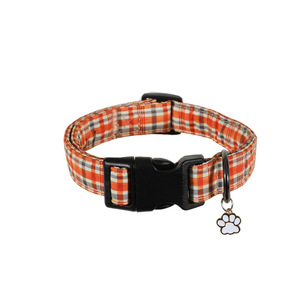 Collare per Animali Domestici <span class=keywords><strong>Luvi</strong></span> Nuovo in Nylon e Cotone Ispessito, Regolabile, con Motivo a Quadri Rosso Rosa, Semplice, per Gatti e Cani - Product Image 3