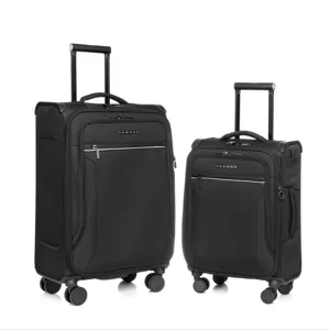 VERAGE Neuestes Design Freizeitstil weiches Stoff-Gepäckset Reisetasche Gepäck mit vier 360-Grad-Rädern