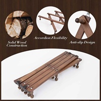 Porte-chapeaux mural extensible en bois avec plusieurs crochets pour l'entrée, la salle de bain, le placard, le rangement et l'affichage