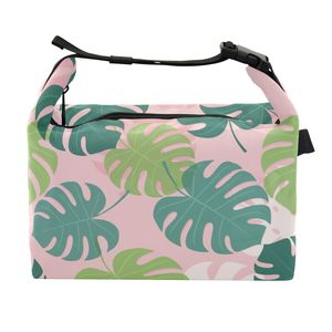 Hawaii Neutral Ocean Cartoon Print Durable Eco-Friendly Fashion Polyester Insulated Lunch Cooler Bag for Picnic BBQ Takeout - Product Image 1