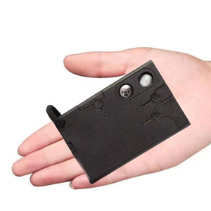 Navaja suiza multifuncional para acampar al aire libre, herramienta combinada 18 en 1, navaja tipo tarjeta, equipo de supervivencia portátil tipo tarjeta. - Product Image 2