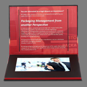 Carte de visite vidéo rigide de 10.1 pouces en gros écran IPS avec interrupteur magnétique - Product Image 4