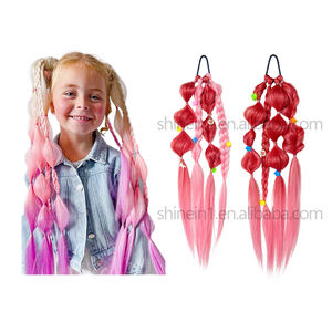 All'ingrosso ad alta temperatura marrone sintetico di boxe africano Bubble Twist Pony intrecciare i <span class=keywords><strong>capelli</strong></span> <span class=keywords><strong>con</strong></span> accessori di perle - Product Image 6