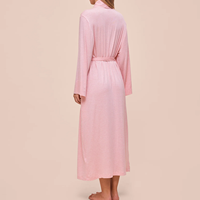 OEM ODM Personnalisable Vêtements de détente, Chemises de nuit et Peignoirs pour femmes, en Modal ultra doux, longueur intégrale, 92% Modal 8% Spandex, 180g