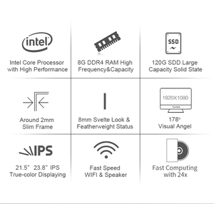 Giá rẻ PC chơi Game <span class=keywords><strong>Core</strong></span> I7 Máy tính để bàn máy tính tất cả trong một 23inch <span class=keywords><strong>Core</strong></span> <span class=keywords><strong>i9</strong></span> máy tính monoblock PC - Product Image 4
