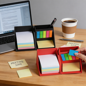 Juego de Blocs de Notas Coloridos con Notas Adhesivas y Portaplumas para Uso en Oficina y Escuela - Product Image 6