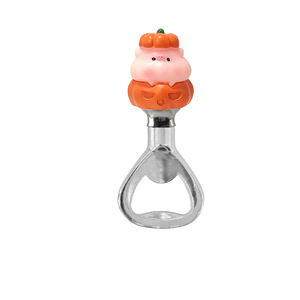 Halloween Pumpkin Pig Bottle Opener Silver Metal Beer Opener For Party Gift - Product Image 1