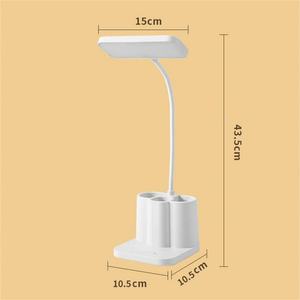 Produits les plus vendus 2023 : Lampe de bureau USB rechargeable à trois températures de couleur, avec variateur d'intensité tactile et boîte à crayons intégrée - Product Image 2