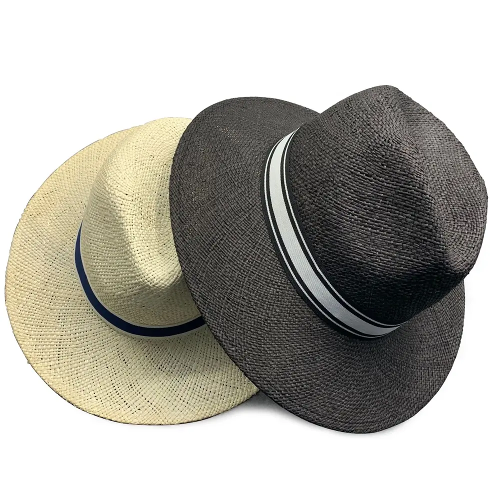 Wholesale Custom Logo Color Mens Women Bulk Summer Beach Panama Style Paper Straw Hat