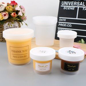 Gobelet en plastique jetable à double paroi de qualité alimentaire PP de 500 ml avec couvercle en spirale pour yaourt, dessert, bubble tea et fruits - Product Image 2