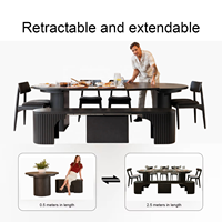 Nouvelle Table de Salle à Manger Extensible de Luxe Style Transformer 2026, Haute Qualité, de 46 cm à 3 m, pour Restaurant