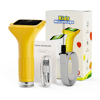 Portable Handheld 8LED 1000X With 2Inch Screen High Quality Kids Digital Magnifier Set Children Microscope Toys for Educational