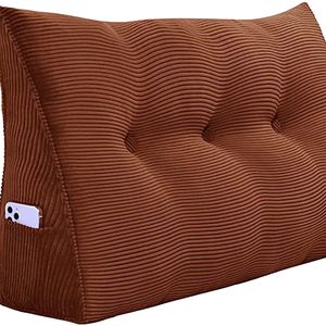 Oreiller de lecture et de repos au lit personnalisable direct d'usine Remplissage d'éponge cassée de couleur unie pour l'exportation transfrontalière - Product Image 1