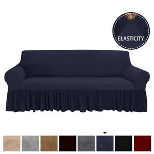 Funda gruesa de lana Para sofá, cubierta con falda de Color gris o ceniza, elástica, Jacquard - Product Image 2