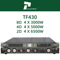 Amplificateur Paulkitson TF430 Amplificateur de puissance audio professionnel de classe D Système audio haute fidélité 4X3000w Équipement audio Amplificateurs