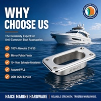 Pemandu Kabel Rantai Jangkar Kapal Laut Bahan Stainless Steel 316, Pipa Hawse Fairlead 5-1/2X2-1/2 Inci, Aksesoris Perlengkapan Kapal/Yacht/Perahu