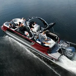2024 <span class=keywords><strong>bateau</strong></span> ponton à la dérive récréatif le mieux noté meilleure barge de fête avec auvent et <span class=keywords><strong>moteur</strong></span> pour le plaisir flottant - Product Image 1