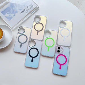 Imd <span class=keywords><strong>3</strong></span> Trong 1 Gradient Màu Laser Aurora Trường Hợp Điện Thoại Cho <span class=keywords><strong>iPhone</strong></span> 13 14 15 16 Pro Max Không Dây Sạc Mạnh Mẽ Từ Matte Bìa - Product Image 6